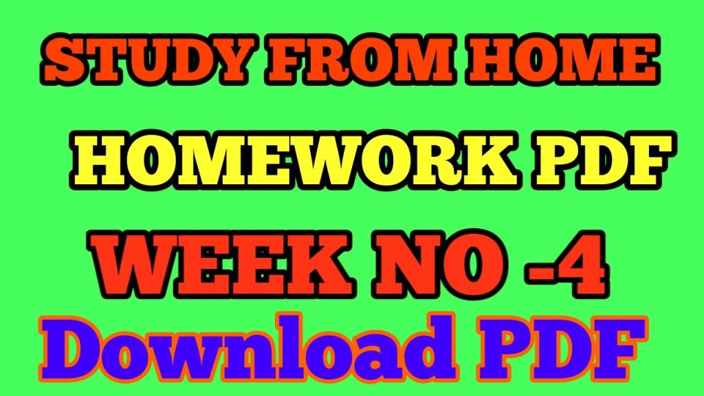 Homework pdf week 4 download