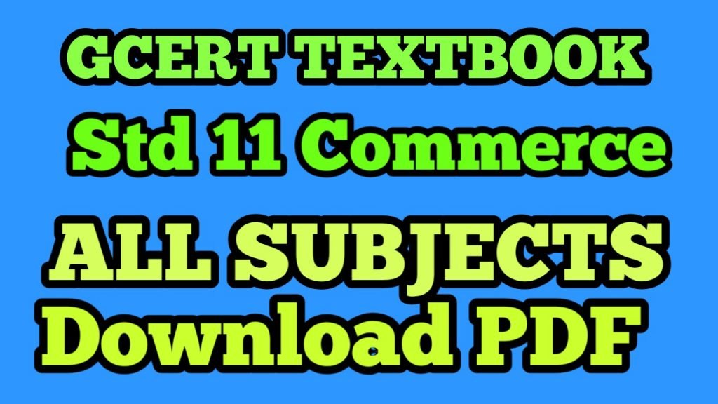 Std 11 Commerce All Subject GCERT textbooks Download